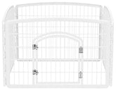 IRIS 24'' Exercise 4-Panel Pet Playpen with Door, Pearl White by IRIS USA, Inc.